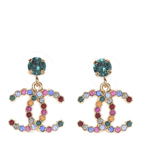 chanel rainbow earrings|chanel jewelry.